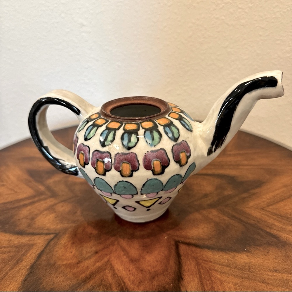 Rare Tom Phinney Hand Crafted Signed Tea Pot US Artist from Ohio